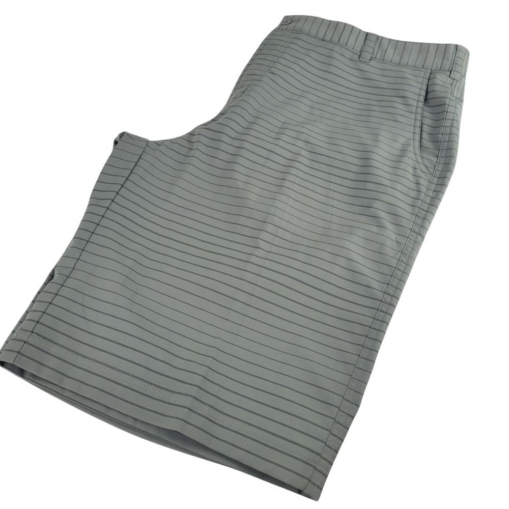 Nike Tour Performance Modern Tech 12” Golf Shorts Mens 38 Gray Striped Stretch